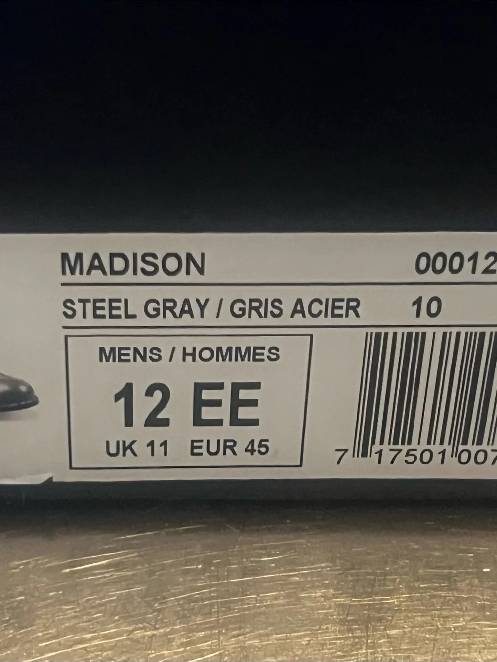Stacy Adams Madison Cap-Toe Oxford Dress shoes Gray 12 EE wide